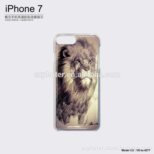 Reliable protective air cushion shock resistant gel cover for iphone7 3d